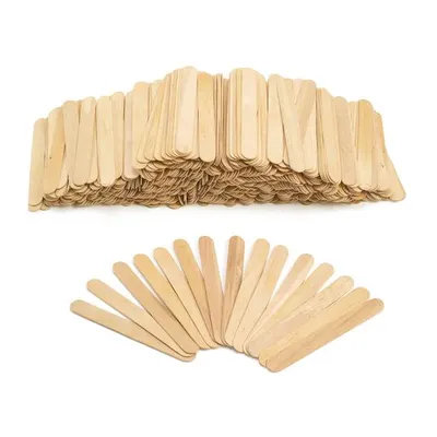 Set de 500 de bețișoare din lemn, 15 x 2 cm