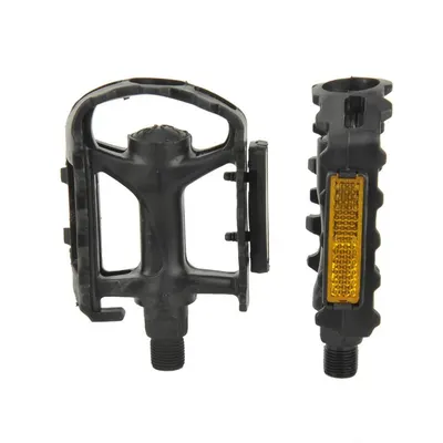 Set 2 pedale bicicleta MTB, banda reflectorizanta, antiderapante, plastic