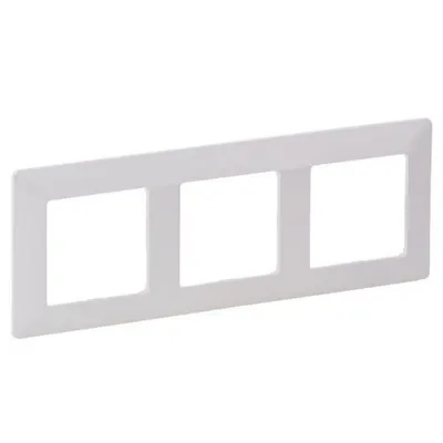 Rama 3 posturi Legrand 754003, alba