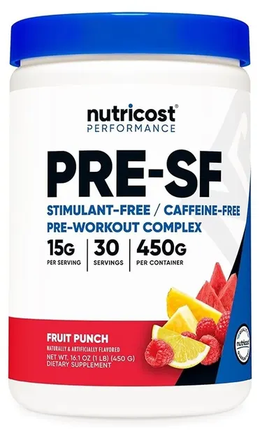Performance PRE-SF, punch de fructe, 450 g, 30 дози, Nutricost