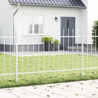 vidaXL Gard de Grădină WOERDEN 5 buc. 8,5 x 0,8 m Alb