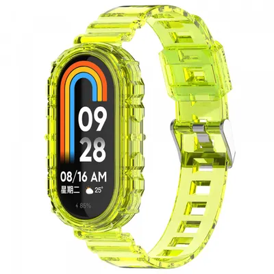 Curea Techsuit W017 pentru Xiaomi Smart Band 8, Galbena