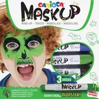 Set vopsele pentru față Carioca Mask up - Monstru, 3 culori
