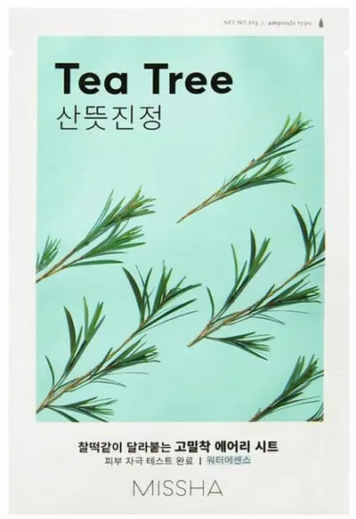 Missha Airy Fit Mască de față cu folie Tea Tree, 19 g