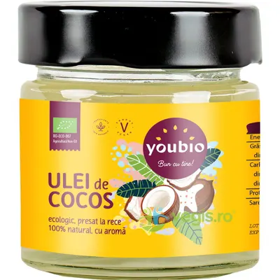 Ulei de Cocos Presat la Rece Ecologic/Bio 180ml