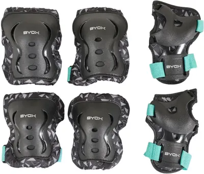 Set de protectori pentru copii Byox - Dazzle, class B, 25-50 kg, verde