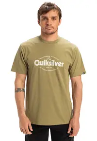 Tricou de bumbac EV Shape - Alb/Kaki