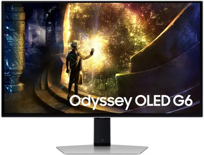 Monitor gaming Samsung - Odyssey G6 27DG610, 27", OLED, 240Hz, 1ms, argintiu