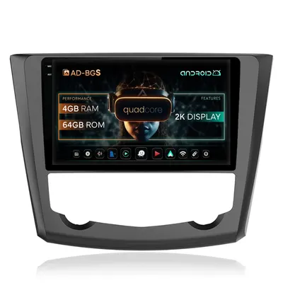Navigatie 2K Renault Kadjar, Android, S-Quadcore 4GB RAM + 64GB ROM, 9.5 Inch - AD-BGS90042K+AD-BGRKIT364