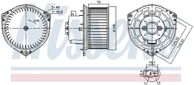 Ventilator habitaclu potrivit CHEVROLET AVEO KALOS; DAEWOO KALOS 1.2-1.6 09.02