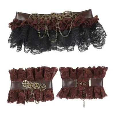 Set steampunk colier si mansete Widmann Italia 09776