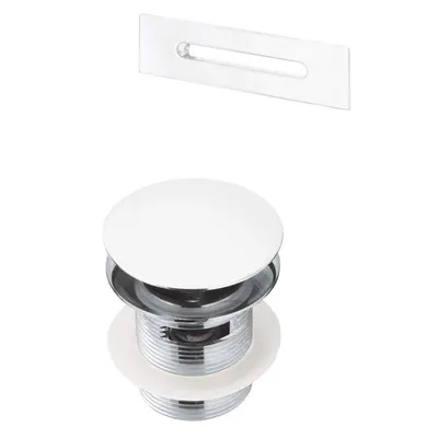 Set ventil click-clack si preaplin pentru cada alb Deante