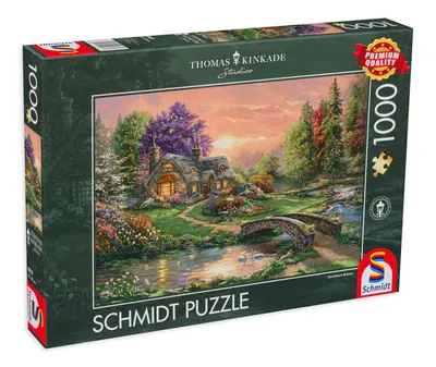Puzzle Schmidt din 1000 de piese - Casa in padure