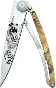 Cuțit de buzunar Deejo Brown Camo - Grizzly, 37 g