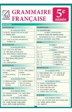 Pliant Grammaire Francaise 5e annee