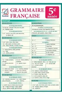 Pliant Grammaire Francaise 5e annee