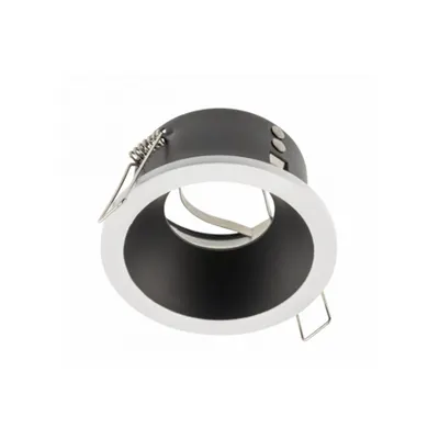 Spot - Ceiling spot fixture ELVA, IP54, round, Ø85x45mm, white / black