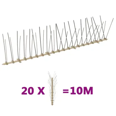 Gossi set banda cu tepi antipasari cu 4 randuri 20 buc. plastic 10 m