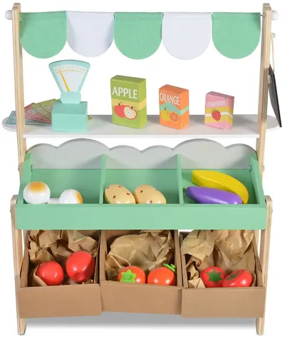 Set de joaca din lemn Moni - Supermarket