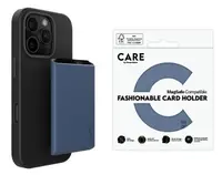 Suport de carduri CARE - Fashionable Card Holder, Apple iPhone, MagSafe, albastru