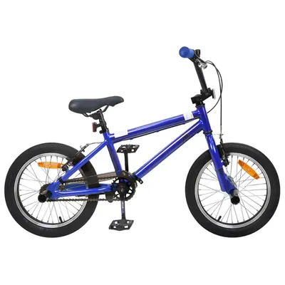 vidaXL BMX 20 Inci pentru peste 9 ani Albastru închis