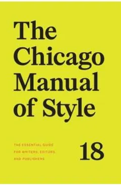 The Chicago Manual of Style, 18th Edition