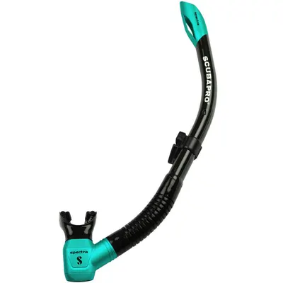 Snorkel Scubapro - SPECTRA Black, Turcoaz