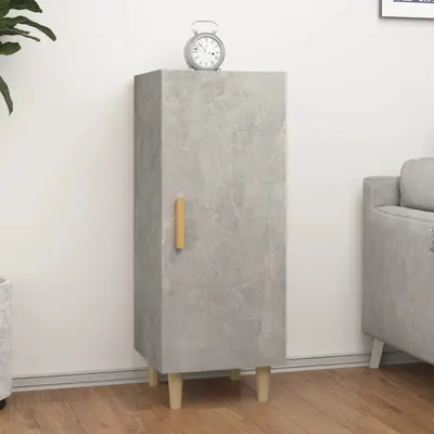 vidaXL Servantă, gri beton, 34,5x34x90 cm, lemn compozit