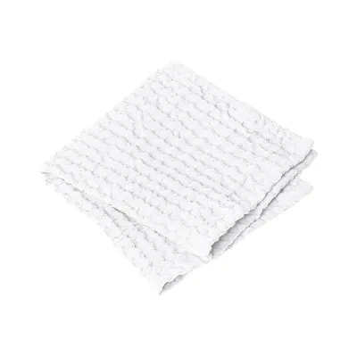 Prosoape albe 2 buc. din bumbac gofrate 30x30 cm Caro – Blomus