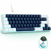 Tastatura Mecanica Gaming Timebox, Blue Switch, 60%, Lumini LED, Albastru / Ab - Default Title