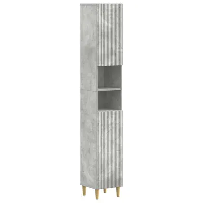 vidaXL Cabinet de Baie cu Raft Deschis ARNHEM Gri Beton