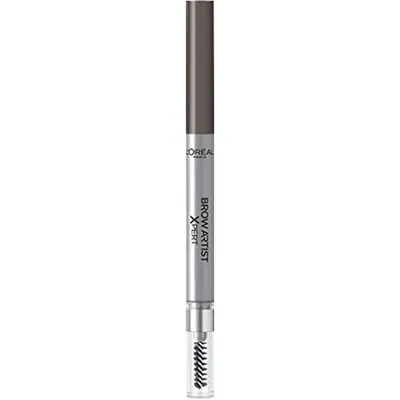 Creion sprâncene, L'Oréal, Brow Artist Xpert, 1 buc, capăt retractabil, maro