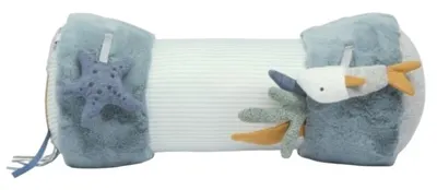 Jucărie moale Mamas & Papas - Tummy Time Roll, Welcome to the world, Blue