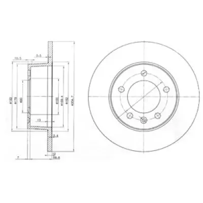 Disc frana DELPHI BG3681