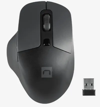 Mouse Natec - Blackbird 2, optică, wireless, neagră
