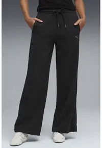 Pantaloni de trening ampli cu talie ajustabila Her - Negru