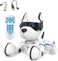 Jucărie interactivă Lexibook Power Puppy – Câine robot programabil, alb