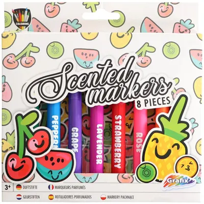 Set de pixuri cu pâslă Grafix - 8 flori aromate