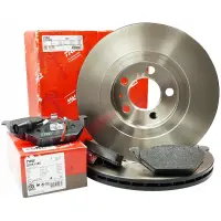 Set 2 Buc Discuri Frana Fata + Set Placute Frana Fata Trw Volkswagen Golf 5 2003-2009 2 Buc DF2804 + GDB1386