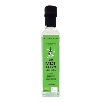 Extras natural din ulei de cocos BIO MCT C8 & C10,ECO, fara gluten 250 ml, Republica Bio