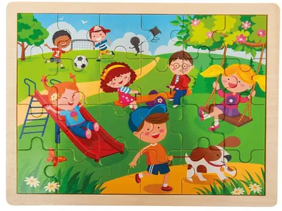 Puzzle din lemn Nowa Szkola - Primăvară, 24 piese