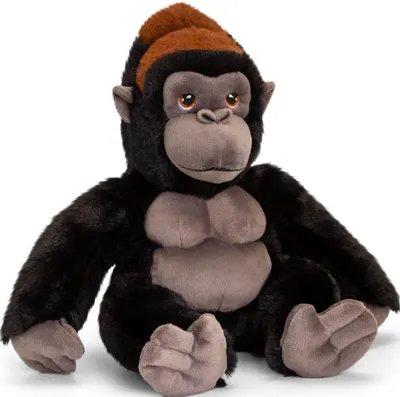 Jucarie ecologica de plus Keel Toys Keeleco - Gorila, 30 cm