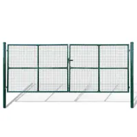 vidaXL Poartă de grădină din plasă 400x150 cm