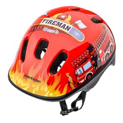 Casca copii Meteor KS06 Firetracker S 48-52 cm, roșie