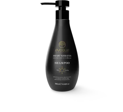 Sampon Smart Keratin Professional EVOQUE USA, 380 ml - Reparare si intarire pentru par degradat, frizat sau tratat chimic - Evoque