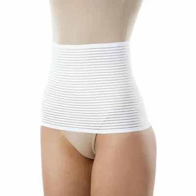 Centura reglabila, New Baby, Pentru perioada post-natala, Marimea XXL, Alb