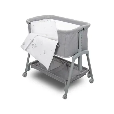 Set lenjerie pat 5 piese bumbac ranforce Eva Giraffe White