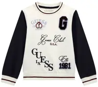 Bluză cu mânecă lungă Guess - Cu inscripții, multicolor, 18 luni
