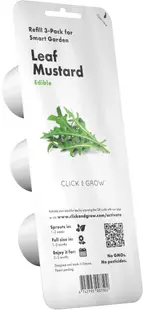 Semințe Click and Grow - Leaf Mustard, 3 rezerve