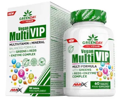 GreenDay Vegan Multi VIP, 60 tablete, Amix